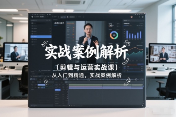 剪辑与运营实战课，从入门到精通，实战案例解析（更新2026）_菜菜笔记