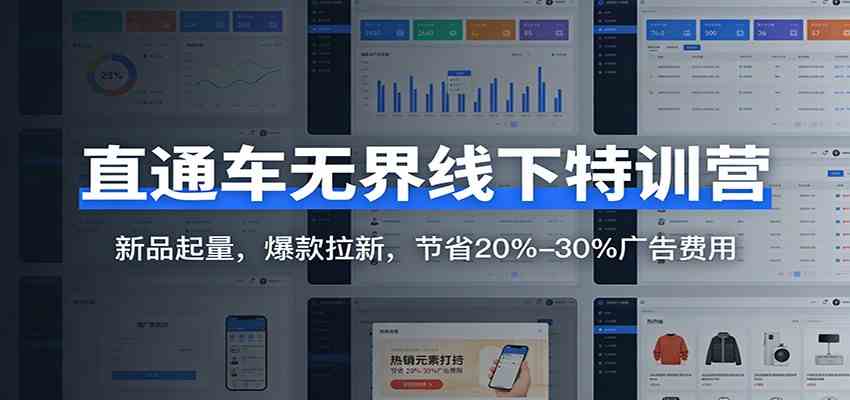 直通车无界线下特训营：新品起量，爆款拉新，节省20%-30%广告费用_菜菜笔记