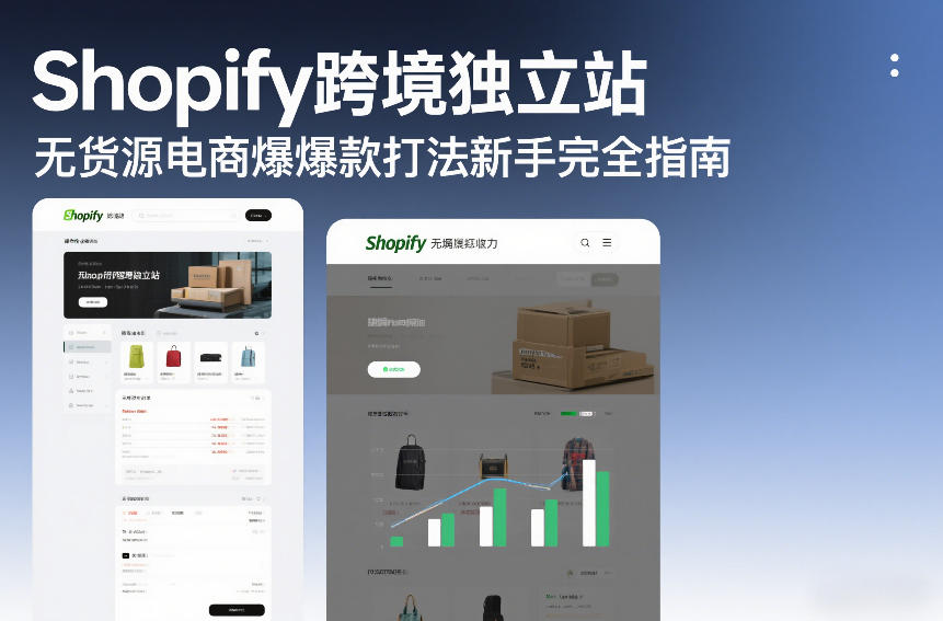 Shopify跨境独立站无货源电商爆款打法新手完全指南_菜菜笔记
