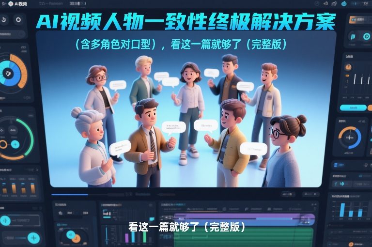 AI视频人物一致性终极解决方案（含多角色对口型），看这一篇就够了（完整版）_菜菜笔记