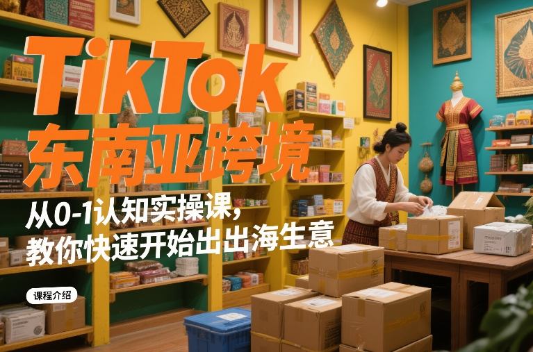 TikTok东南亚跨境从0-1认知实操课，教你快速开始出海生意_菜菜笔记