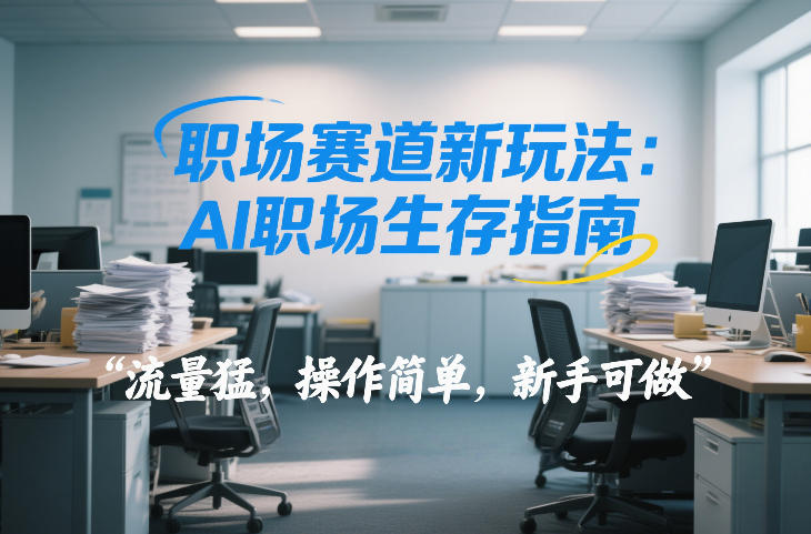 职场赛道新玩法：AI职场生存指南，流量猛，操作简单，新手可做_菜菜笔记