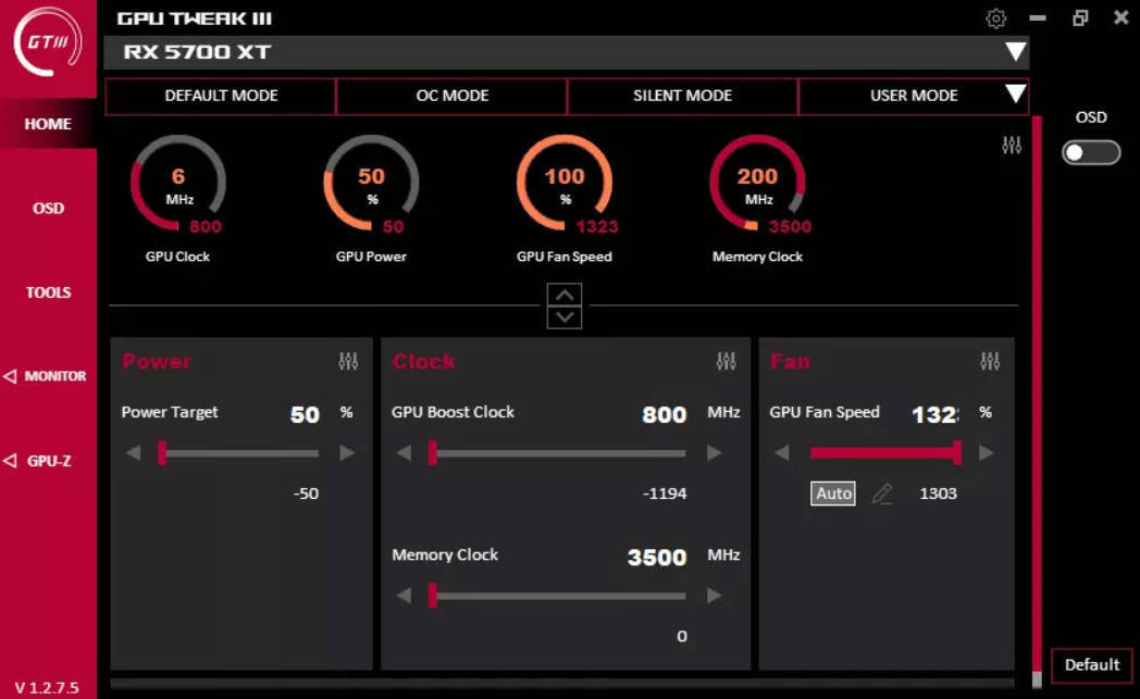 显卡超频GPU Tweak III v2.0.8.5_菜菜笔记