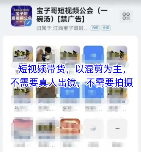 宝子哥头部团队短视频带货，以混剪为主，不需要真人出镜，不需要拍摄【更新26年1月】_菜菜笔记