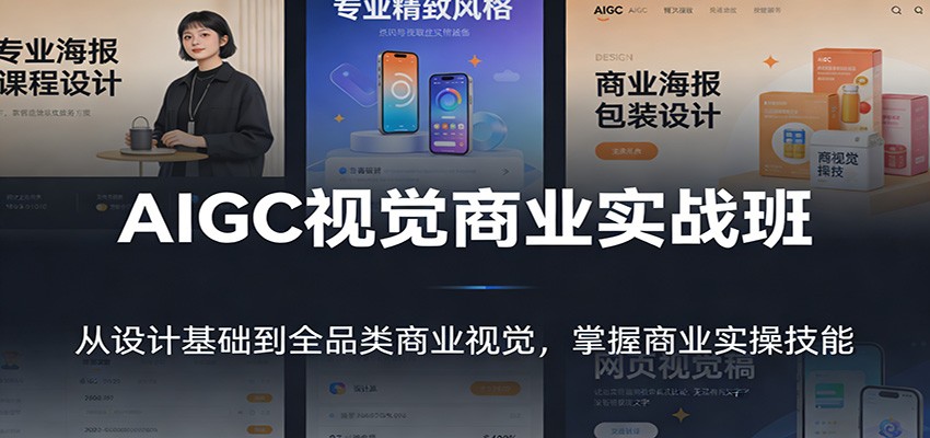 AIGC视觉商业实战班：从设计基础到全品类商业视觉，掌握商业实操技能_菜菜笔记