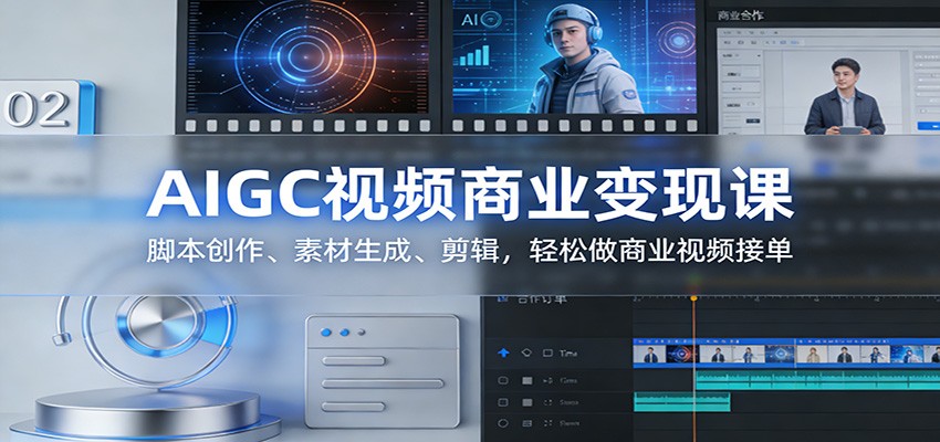 AIGC视频商业变现课：脚本创作、素材生成、剪辑，轻松做商业视频接单_菜菜笔记