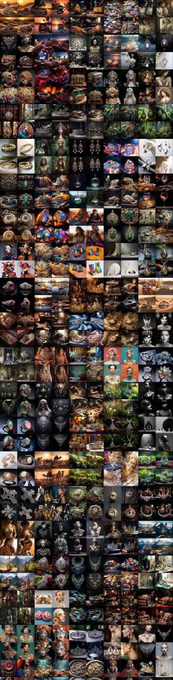 460+专业Midjourney珠宝摄影AI提示词戒指，项链-耳环-手链-宝石等，立即开始创作珠宝艺术_菜菜笔记