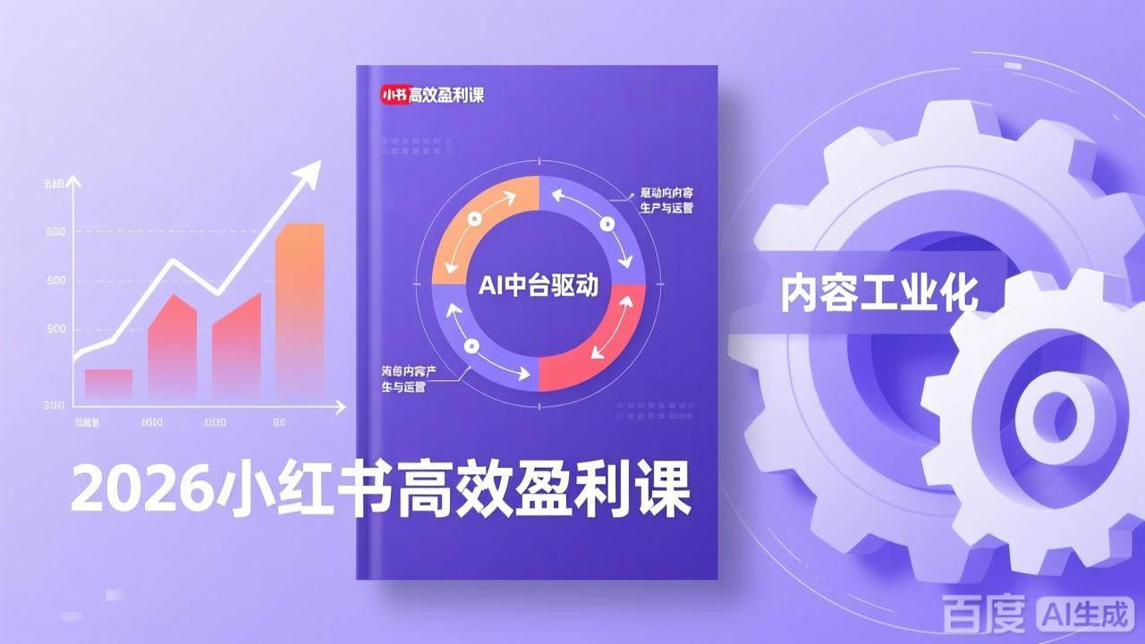 （17291期）2026小红书高效盈利课，流量双引擎+内容工业化+AI中台驱动，构建可复制的千万级营收模型_菜菜笔记