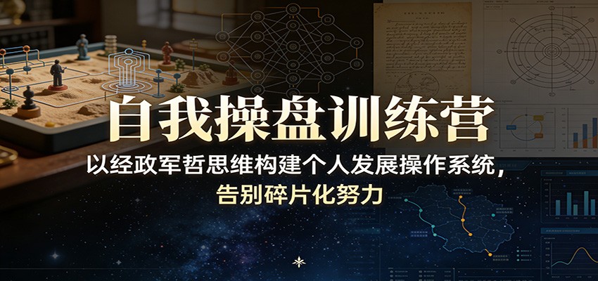 自我操盘训练营：以经政军哲思维构建个人发展操作系统，告别碎片化努力_菜菜笔记