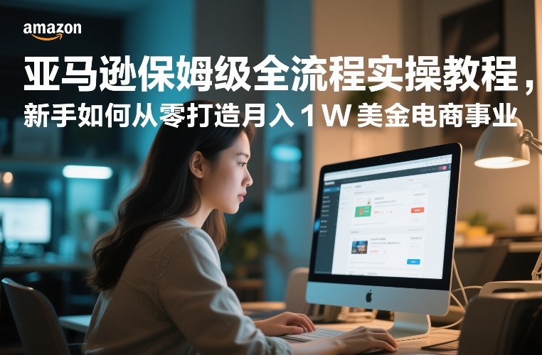亚马逊保姆级全流程实操教程，新手如何从零打造月入1W美金电商事业_菜菜笔记