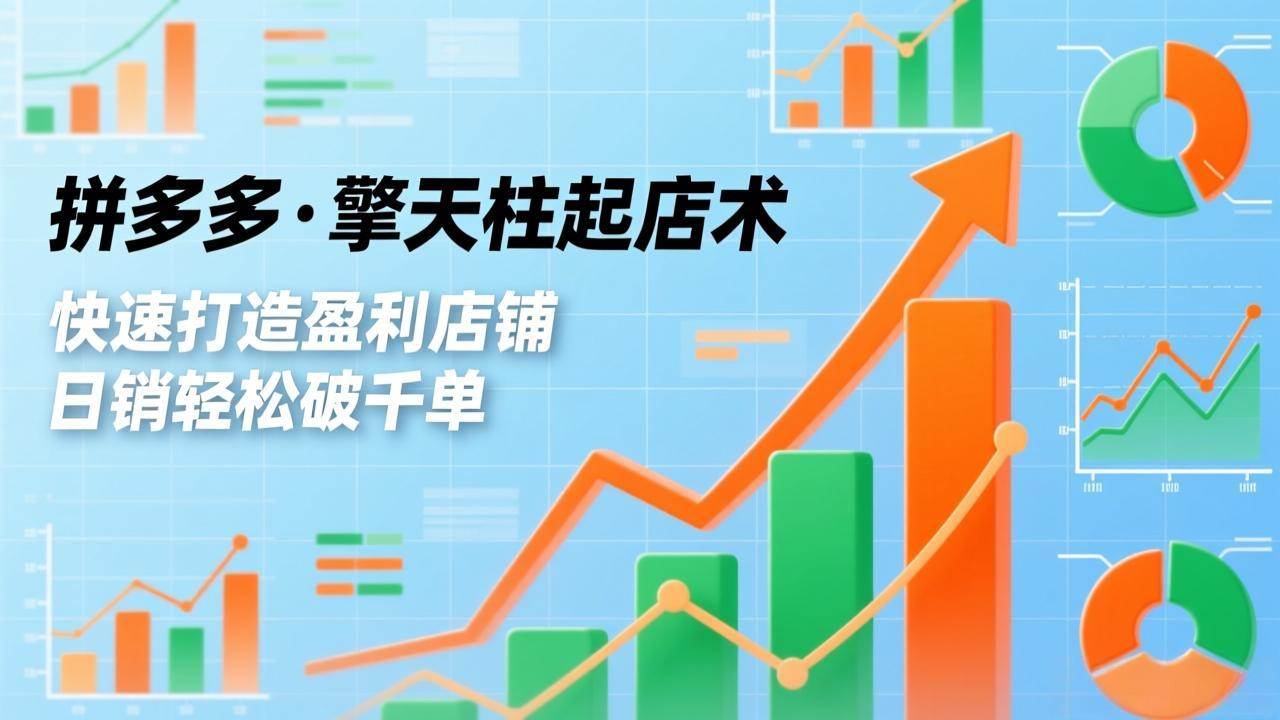 （17312期）拼多多·擎天柱起店术，爆流布局、利润起飞、不断流，快速打造盈利店铺，日销破千单（更新）_菜菜笔记