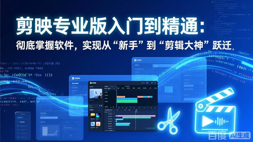 （17321期）剪映专业版入门到精通：彻底掌握软件，实现从“新手”到“剪辑大神”跃迁_菜菜笔记