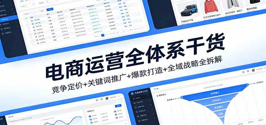 电商运营全体系干货，竞争定价+关键词推广+爆款打造+全域战略全拆解_菜菜笔记