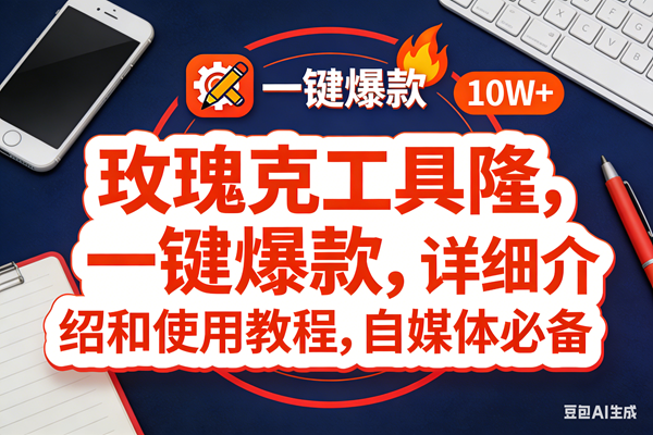 （17352期）玫瑰克隆工具，ai鲁大魔，自媒体必备神器，一键爆款神器，详细教程。_菜菜笔记