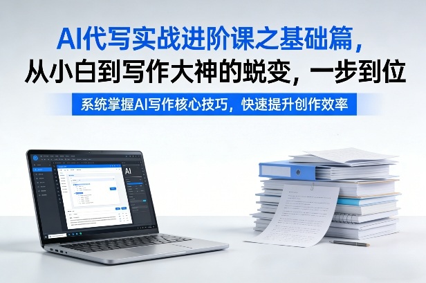 AI代写实战进阶课之基础篇，从小白到写作大神的蜕变，一步到位【揭秘】_菜菜笔记