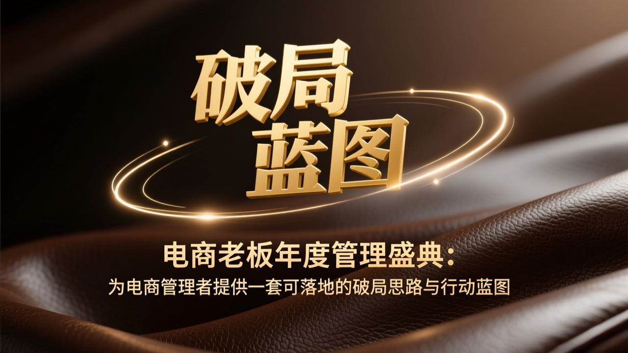 （17374期）电商老板年度管理盛典：为电商管理者提供一套可落地的破局思路与行动蓝图_菜菜笔记