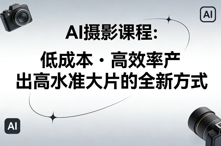 AI摄影课程，低成本高效率产出高水准大片的全新方式_菜菜笔记