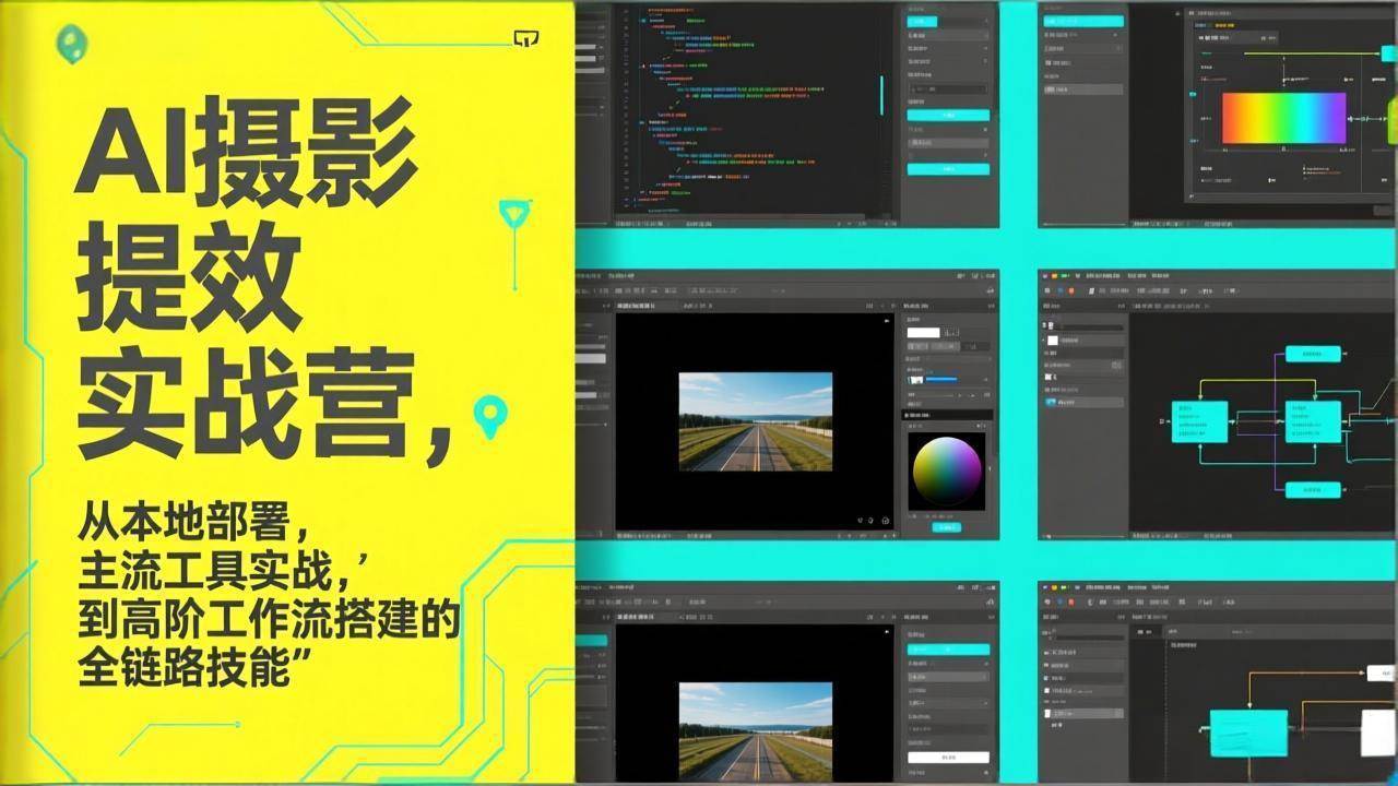 （17393期）AI+摄影提效实战营，从本地部署，主流工具实战，到高阶工作流搭建的全链路技能_菜菜笔记