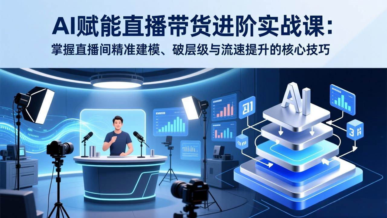 （17405期）AI赋能直播带货进阶实战课：掌握直播间精准建模、破层级与流速提升的核心技巧_菜菜笔记