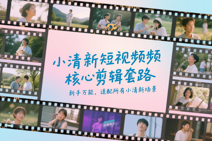 小清新短视频核心剪辑套路，新手万能，适配所有小清新场景_菜菜笔记