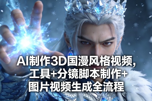 AI制作3D国漫风格视频，工具+分镜脚本制作+图片视频生成全流程_菜菜笔记