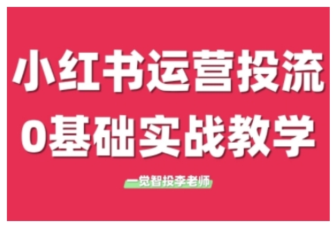 小红书运营投流，小红书广告投放从0到1的实战课，学完即可开始投放（更新26年）_菜菜笔记
