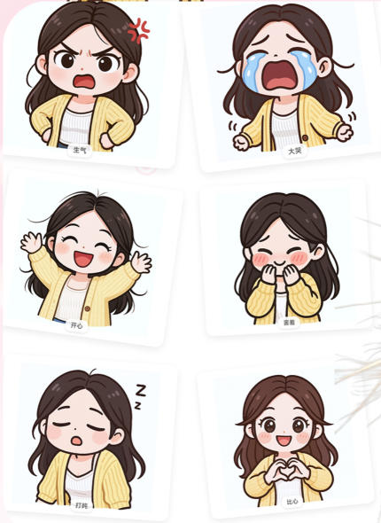 一张照片秒变多种表情包，三步就能拥有专属表情包库，零门槛玩转社交新玩法【文档】_菜菜笔记