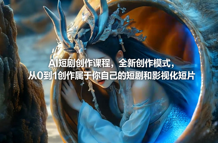 AI短剧创作课程，全新创作模式，从0到1创作属于你自己的短剧和影视化短片_菜菜笔记