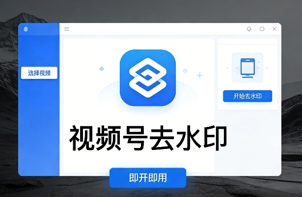 视频号去水印软件，电脑软件，即开即用_菜菜笔记