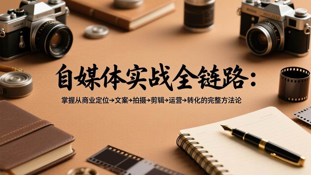 （17586期）自媒体实战全链路：掌握从商业定位→文案→拍摄→剪辑→运营→转化的完整方法论_菜菜笔记