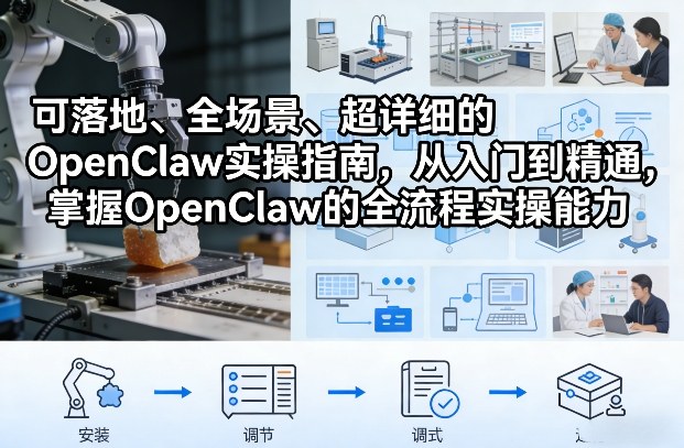 可落地、全场景、超详细的OpenClaw实操指南，从入门到精通，掌握OpenClaw的全流程实操能力_菜菜笔记